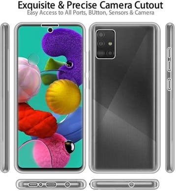 Galaxy A51 360° Ultra Clear Hybrid PC + TPU Hoesje, Ophalen of Verzenden, Nieuw