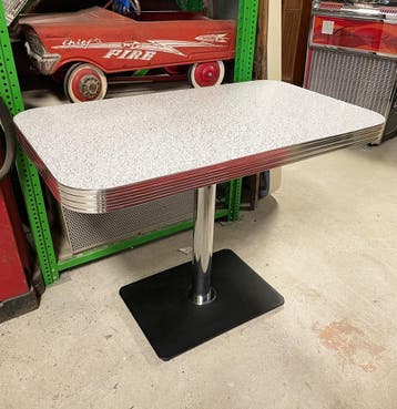Amerikaanse Retro Diner Tafel – Boomerang Design, Ophalen, Gebruikt