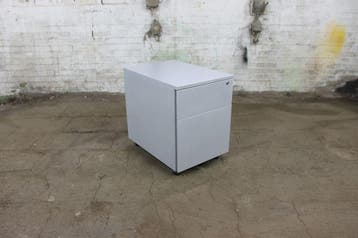 Metalen ladeblok grijs 2 lades verrijdbaar archief, Huis en Inrichting, Kasten | Ladekasten, Overige materialen, Minder dan 50 cm
