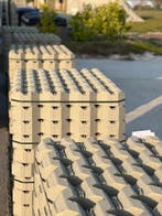 Grastegels 600x400 mm dikte 100 mm Vlak of Ribbel, Verzenden, Nieuw, 10 m² of meer, Beton