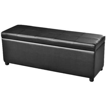Bankje Zwart | 116x39cm | Laatste Stuk!, Huis en Inrichting, Banken | Voetenbanken en Poefen, Overige materialen, Minder dan 50 cm