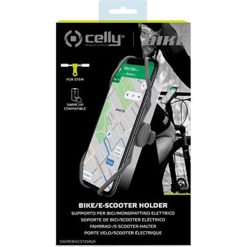 Celly SwipeBikeStem Telefoonhouder Fiets Grijs, Verzenden, Nieuw