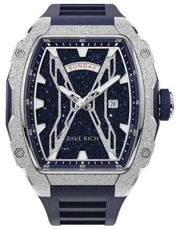 Paul Rich Astro Day & Date Lunar Silver FAS11 horloge 42.5, Sieraden, Tassen en Uiterlijk, Horloges | Heren, Overige merken, Staal