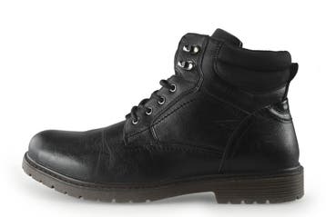Bullboxer Veterboots in maat 45 Zwart, Verzenden, Zwart, Boots, Zo goed als nieuw