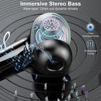 Oortjes draadloos - Met bluetooth - USB C - IP7 - Zwart, Telecommunicatie, Mobiele telefoons | Oordopjes, Verzenden, Zo goed als nieuw