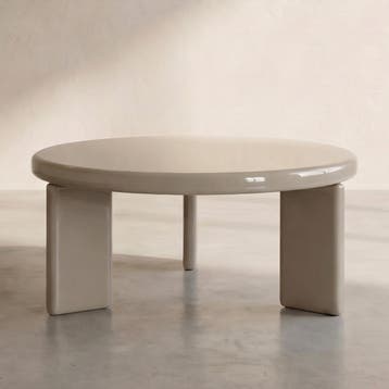 *WOONWINKEL* Ronde Salontafel Hoogglans Beige, Verzenden, Nieuw