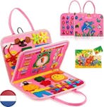 Interactief vilten activiteitenbord  Montessori kleur Rose, Ophalen of Verzenden, Nieuw