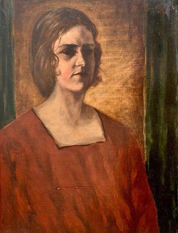 Franz Vetter (1886–1967) - Damenporträt (Ritratto di giovane