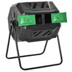 Trommelcomposter 160L Tuincomposter Met 2 Kamers, Draaibaar,, Verzenden, Nieuw