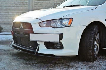 Maxton Front Racing Splitter V.2 Mitsubishi Lancer Evo X, Verzenden