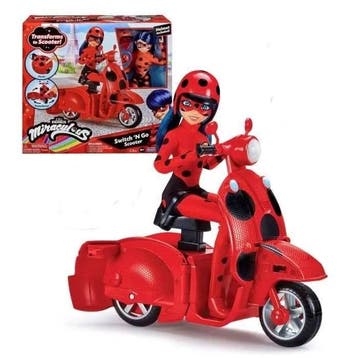 Scooter Miraculous Switchn Go + Ladybug Lucky Charm Band..., Kinderen en Baby's, Verzenden, Nieuw
