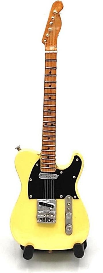 Baby miniatuur replica Telecaster gitaar 15cm B. Springsteen, Ophalen of Verzenden, Nieuw, Pop, Beeldje of Miniatuur