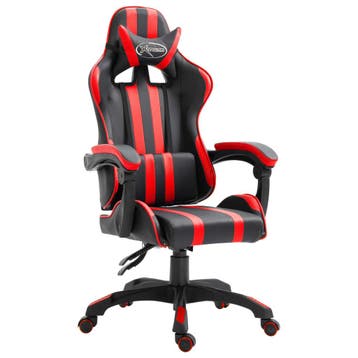 vidaXL Gamestoel kunstleer rood, Huis en Inrichting, Bureaustoelen, Verzenden, Nieuw, Rood