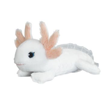 Nature Planet axolotl knuffel - pluche - wit - 30 cm, Verzenden, Nieuw