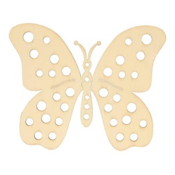 Houten ornament boom 16cm, Hobby en Vrije tijd, Breien en Haken, Verzenden, Nieuw
