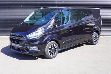 Ford Transit Custom 320 170pk Automaat L2H1 Sport Raptor Tre, Automaat, Gebruikt, Euro 6, Zwart