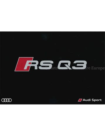 2016 AUDI RS Q3 HARDCOVER BROCHURE DUITS, Nieuw, Audi, Author