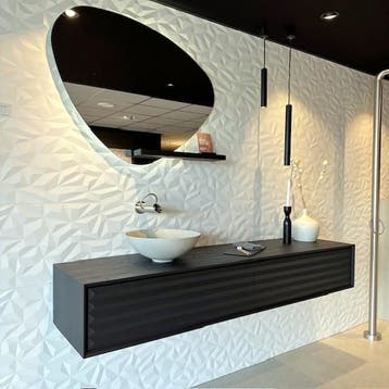 Looox Wave Facet Black 1900, Nieuw