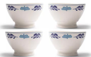 Boerenblauw Kommen Royal 16cm set van 4 stuks (Huishouden), Huis en Inrichting, Verzenden, Nieuw, Aardewerk, Kom(men)