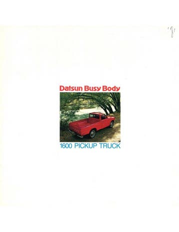 1971 DATSUN 1600 PICKUP BROCHURE ENGELS (USA), Nieuw, Nissan, Author