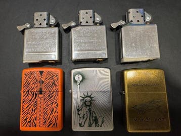 Zippo - Classic - Aansteker - Messing, Staal - (3), Nieuw