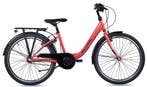 SCOOL chiX Steel 24 Coral - Dark Red 3-Speed 8+, Fietsen en Brommers, Fietsen | Kinderfietsjes, Verzenden, Nieuw