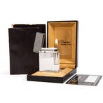 Vintage Silver Plated S.T. Dupont Ligne 2 Small Lighter, Verzenden, Zo goed als nieuw, Aansteker