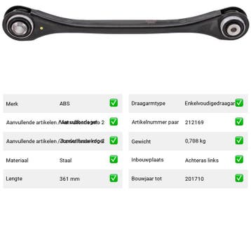 Draagarm Volkswagen Touareg 3.0 TSI 4motion (CR7, RC8) Van 2, Verzenden, Nieuw, Volkswagen
