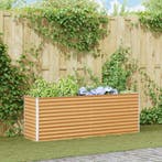vidaXL Verhoogde plantenbak 195 x 50 x 68 cm Gegalvaniseerd, Verzenden, Minder dan 60 cm, Nieuw, Metaal