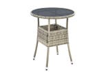 Veiling - Polyrotan Tuintafel / Bijzettafel / Balkontafel Yo, Tuin en Terras, Nieuw