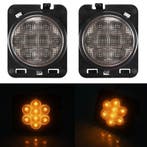 SK-Import Voor Richtingaanwijzer LED Zwart Jeep Wrangler, Auto-onderdelen, Verlichting, Ophalen of Verzenden, Nieuw, Jeep