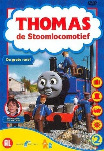 Thomas de stoomlocomotief-de grote race (dvd tweedehands, Ophalen of Verzenden, Zo goed als nieuw