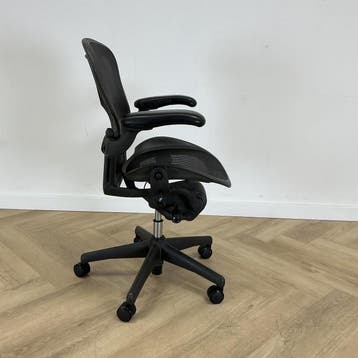 herman Miller Aeron, Antraciet, formaat A, Ophalen of Verzenden, Ergonomisch, Gebruikt, Bureaustoel