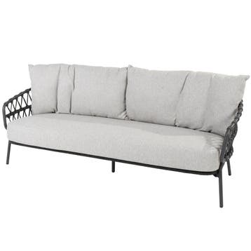 Calpi 3-zits lounge bank met 3 kussens antraciet 4 Seasons, Ophalen of Verzenden, Nieuw