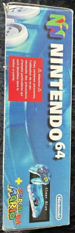Nintendo 64 Console Clear Blue + Super Mario 64 Boxed, Spelcomputers en Games, Spelcomputers | Nintendo 64, Verzenden, Nieuw