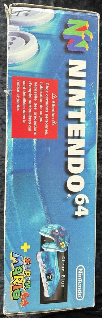 Nintendo 64 Console Clear Blue + Super Mario 64 Boxed, Spelcomputers en Games, Spelcomputers | Nintendo 64, Verzenden, Nieuw