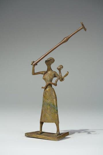 Een bronzen beeld. - Fon - Benin (Zonder minimumprijs), Antiek en Kunst