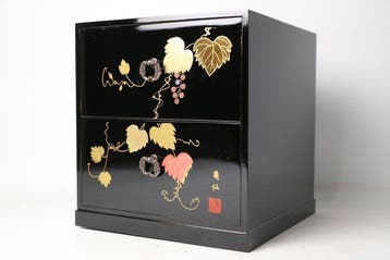 Ladekast - Hout - Japan - Gouden druiventak maki-e (Zonder