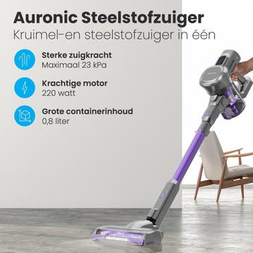 2dekans | Auronic Steelstofzuiger - Zelfstaande Draadloze, Ophalen of Verzenden, Zo goed als nieuw