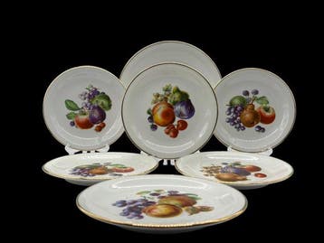 Richard Ginori - Dessertservies - Vintage - Porselein,