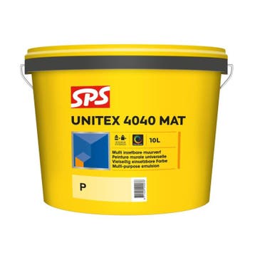 SPS unitex 4040 MAT - RAL 9001 - 10 liter, Overige kleuren, Nieuw, Ophalen of Verzenden, Verf