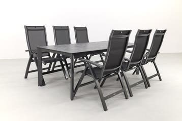 Kettler Altura/Edge verstelbare aluminium tuinset voor 6, Tuin en Terras, Verzenden, Nieuw, Overige materialen, Tuinset