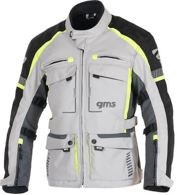 gms Everest 3in1 Grijze Gele Textiele Motorjas, Motoren, Kleding | Motorkleding, Nieuw met kaartje, Jas | textiel, Gms, Heren