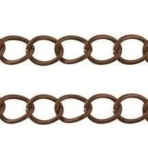 10 x verlengkettingen +/- 6x3 mm rood koper kleur 50mm, Ophalen of Verzenden, Nieuw, Overige typen