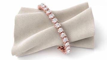 Armband - 14 karaat Roségoud - 10.00ct. tw. Diamant, Nieuw