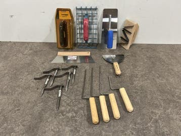 Veiling - Stukadoors gereedschap set 15-delig, Gebruikt