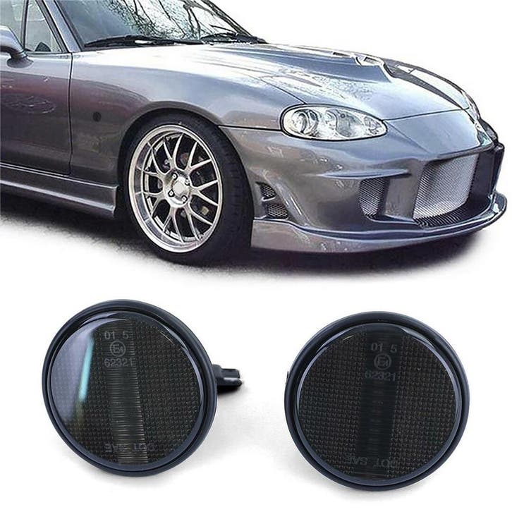 LED Zijknipperlichten Smoke Mazda MX-5 NA, NB & NB FL PA020, Auto-onderdelen, Verlichting, Nieuw, Herkomst onderdeel bekend, Mazda