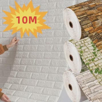 3D Baksteen Behang - Zelfklevend, Waterdicht Schuim Muurstic, Verzenden, Nieuw