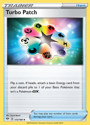 Turbo Patch 172/189 Darkness Ablaze, Ophalen of Verzenden, Nieuw, Losse kaart, Foil