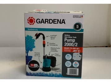 GARDENA Accu Waterpomp 2000/2 - Regentonpomp 18V P4A - 2000, Verzenden, Nieuw